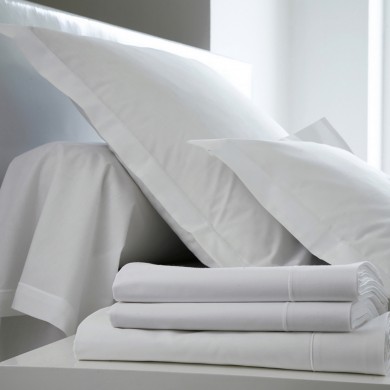 drap plat en coton uni