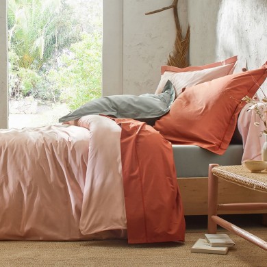 drap plat en percale de coton