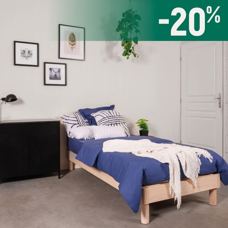 matelas latex naturel et tissu lin