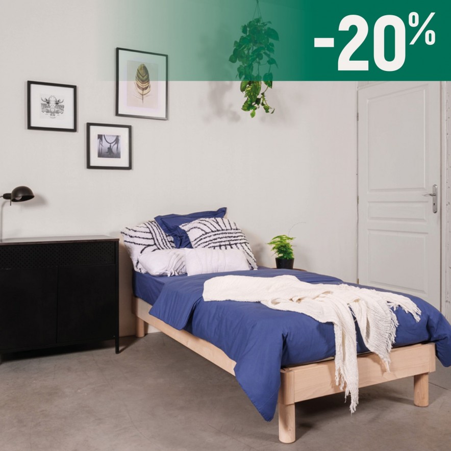 matelas latex naturel et tissu lin