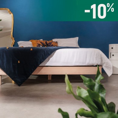 matelas latex et tissu lin