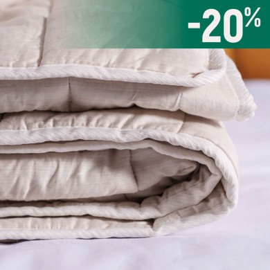 couette en alpaga et satin de coton