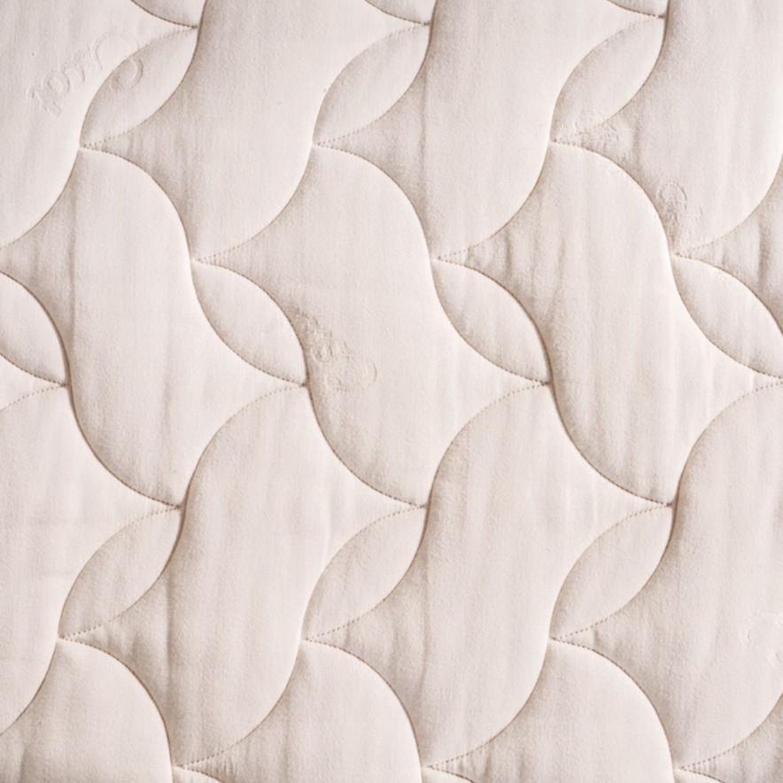 matelas latex et tissu en coton biologique