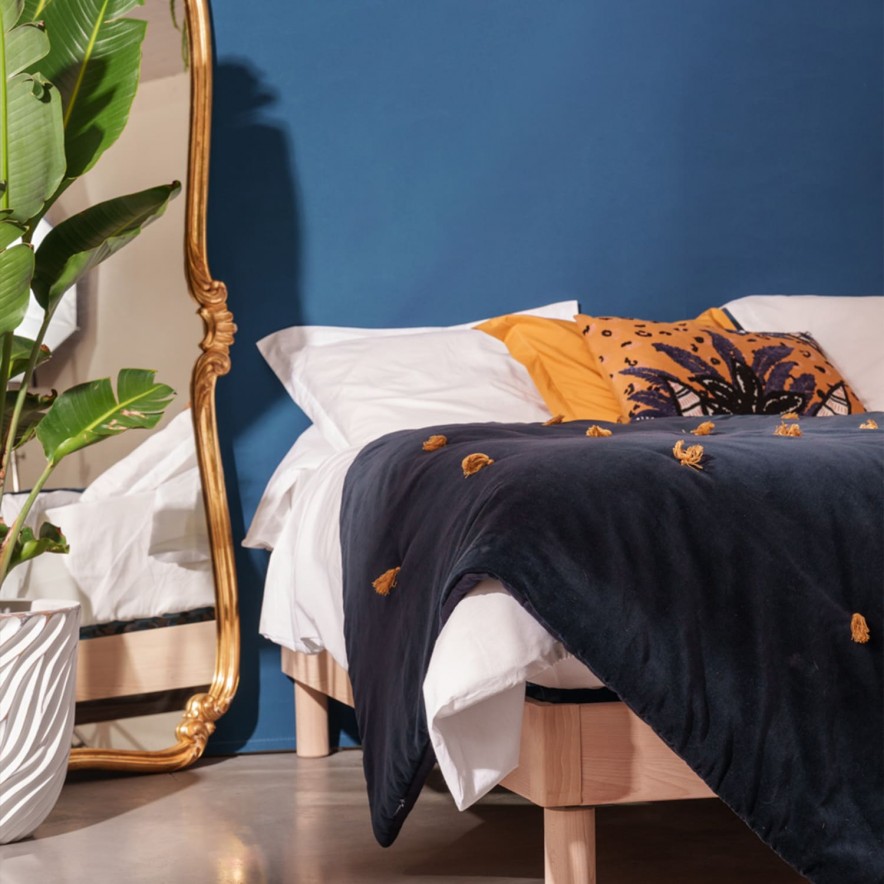 matelas latex et tissu lin