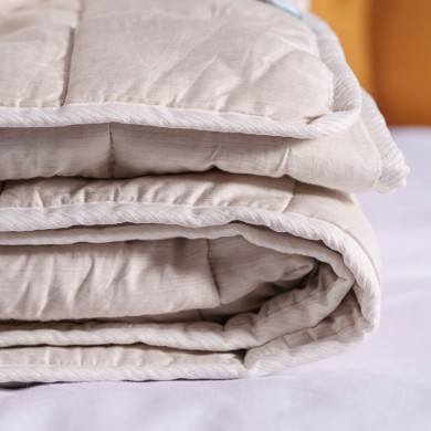 couette en alpaga et satin de coton