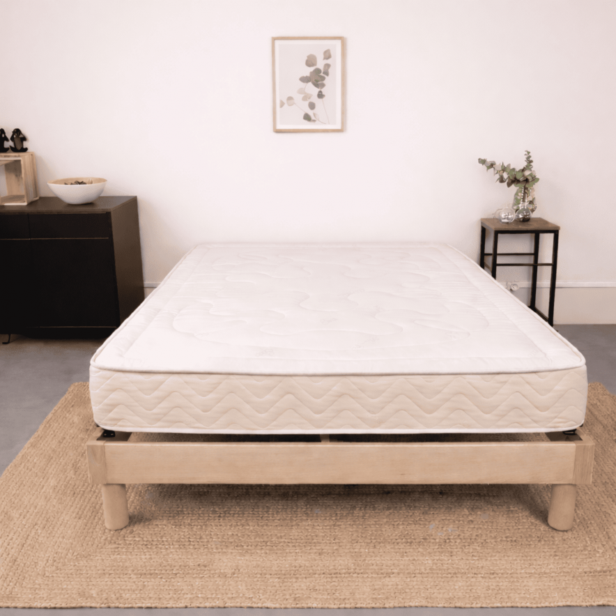 Matelas latex naturel et tissu coton biologique