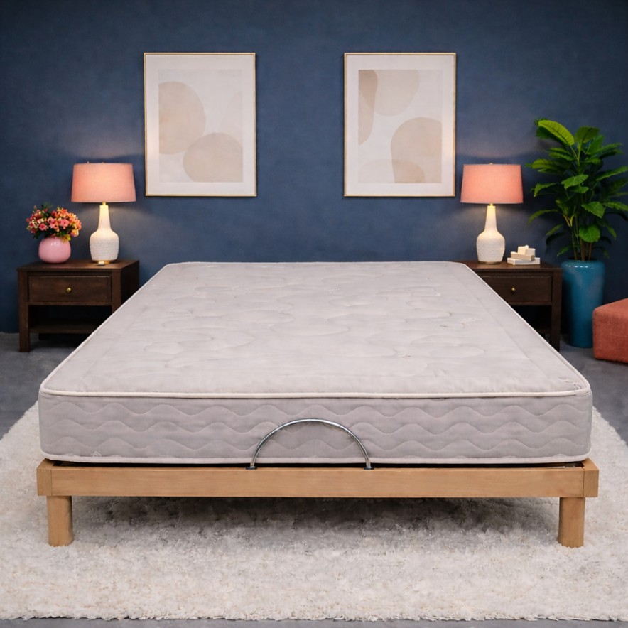 matelas latex et tissu lin