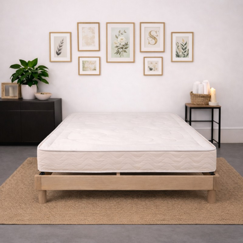 Matelas latex naturel et tissu coton biologique