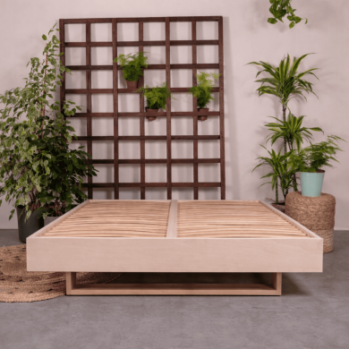 Sommier flottant en hêtre brut LEVITA