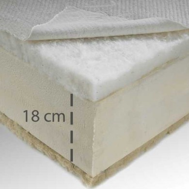 Matelas latex naturel bio coton MORPHEE coupe été