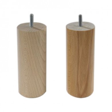 PIEDS EN BOIS BRUT CYLINDRIQUES