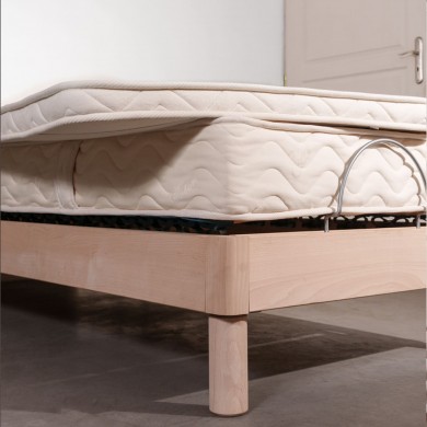 SURMATELAS LATEX BIO COTON
