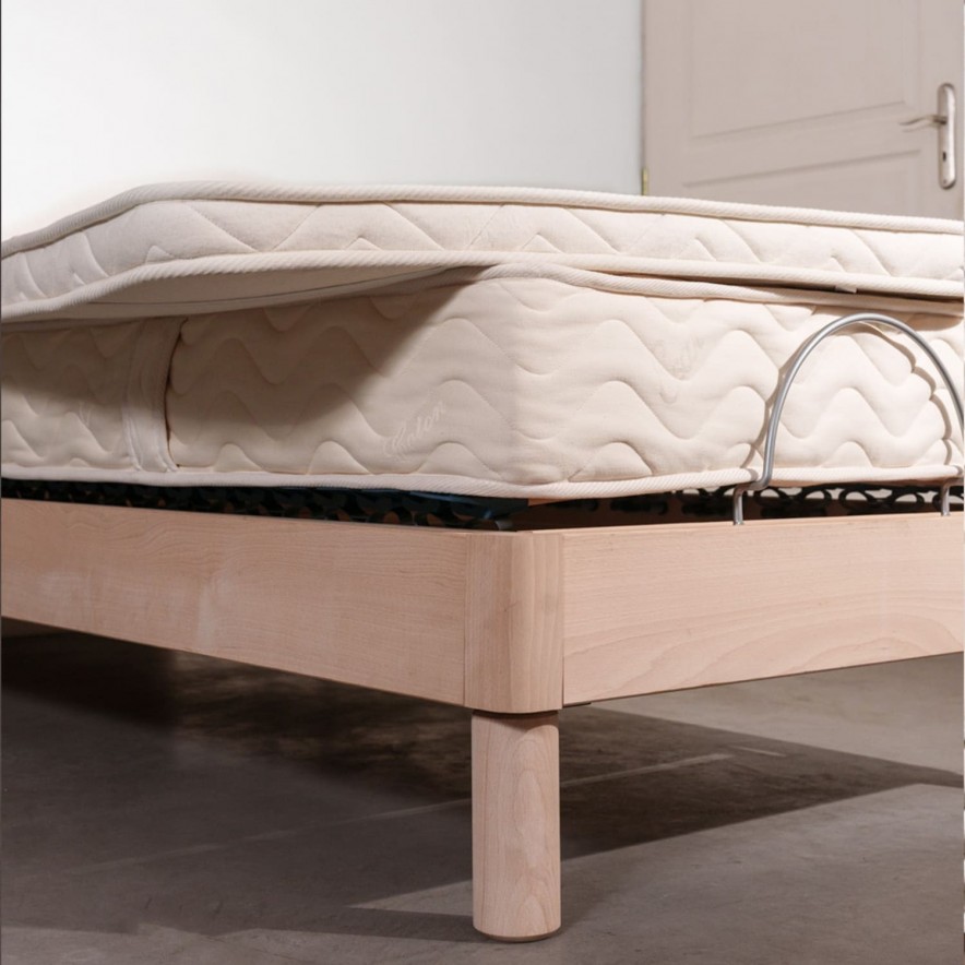 SURMATELAS LATEX BIO COTON