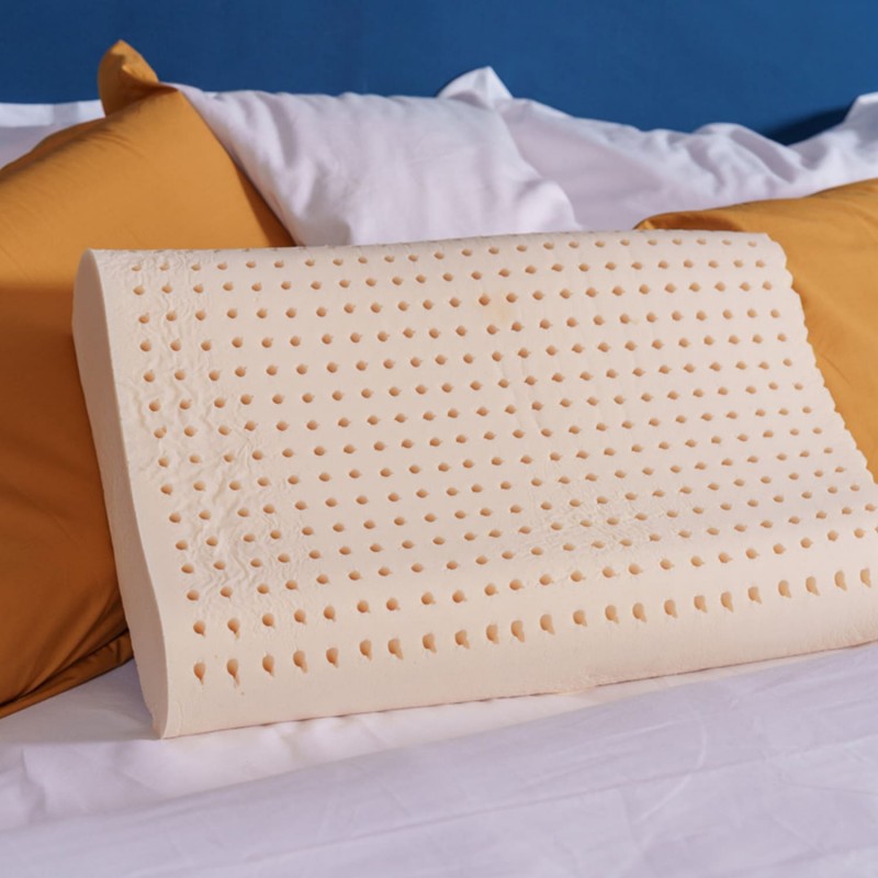 oreiller en latex naturel perforé
