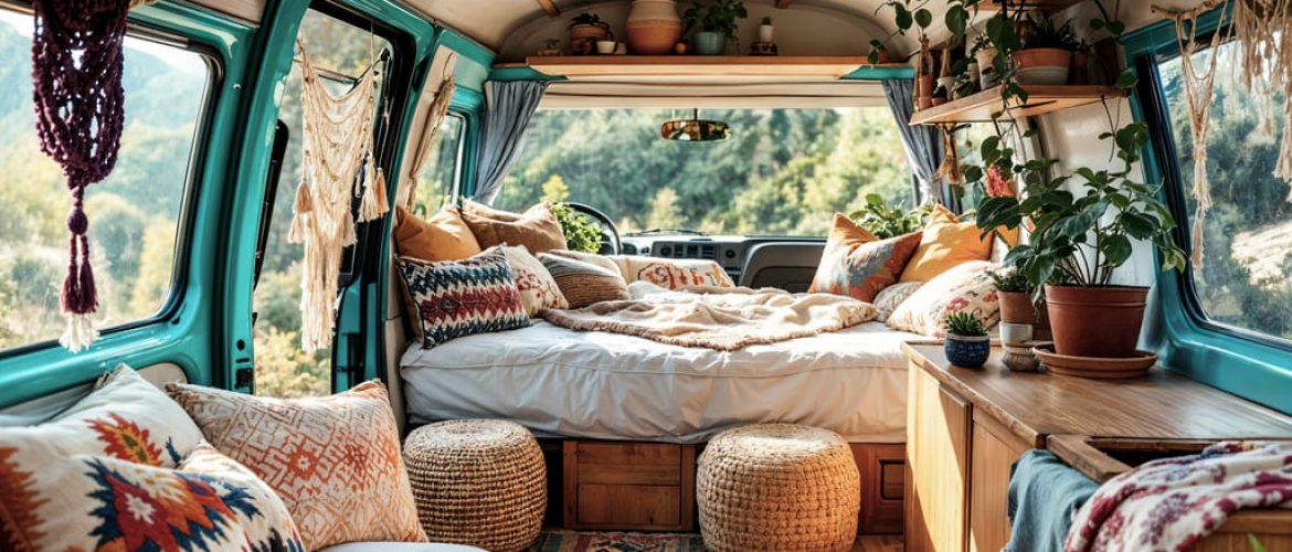 l-interieur-d-une-fourgonnette-confortable-prepare-pour-le-camping